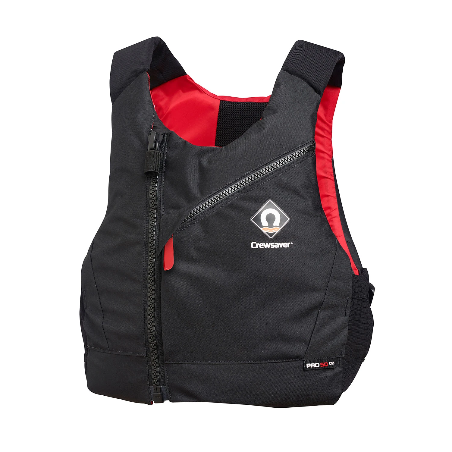 Crewsaver Junior CZ Chest Side Zip Buoyancy Aid - Black/Red