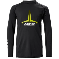 Musto Youth Insignia UV Fast Dry Rash Guard - Black