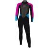 Sola Girls Storm 3/2mm Fullsuit Wetsuit - Turquoise/Magenta