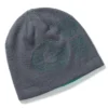 Gill Reversible Knit Beanie - Grey/Turquoise