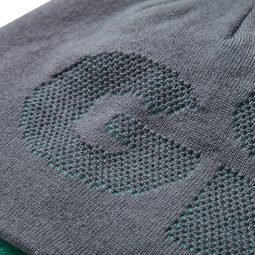 Gill Reversible Knit Beanie - Grey/Turquoise - Image 3