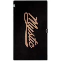 Mystic Quick Dry Cotten Velour Towel - Black Allover