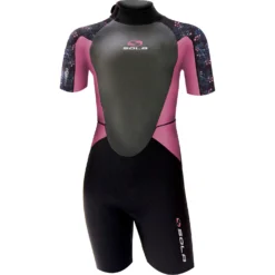 Sola Girls Storm 3/2mm Shorty Wetsuit - Pink Berry