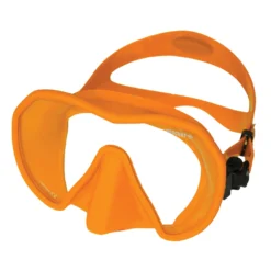 Beuchat Maxlux S Diving / Snorkelling Mask - Tangerine