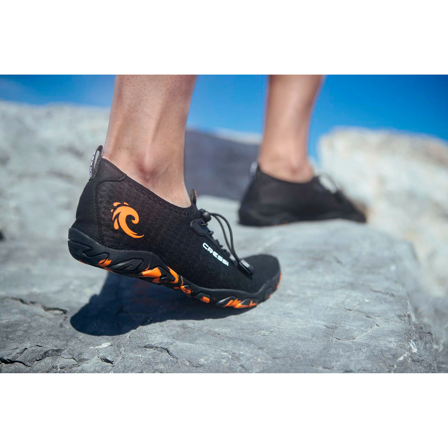 Cressi Molokai Aqua Beach Shoes - Black/Orange - Image 6
