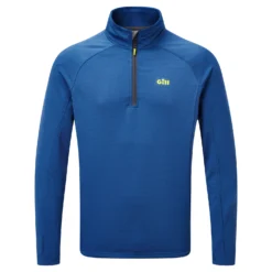 Gill OS Thermal Zip Neck Neck Top - Atlantic Blue