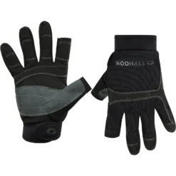 Typhoon Junior Colwyn Full Finger Sailing Gloves - Black