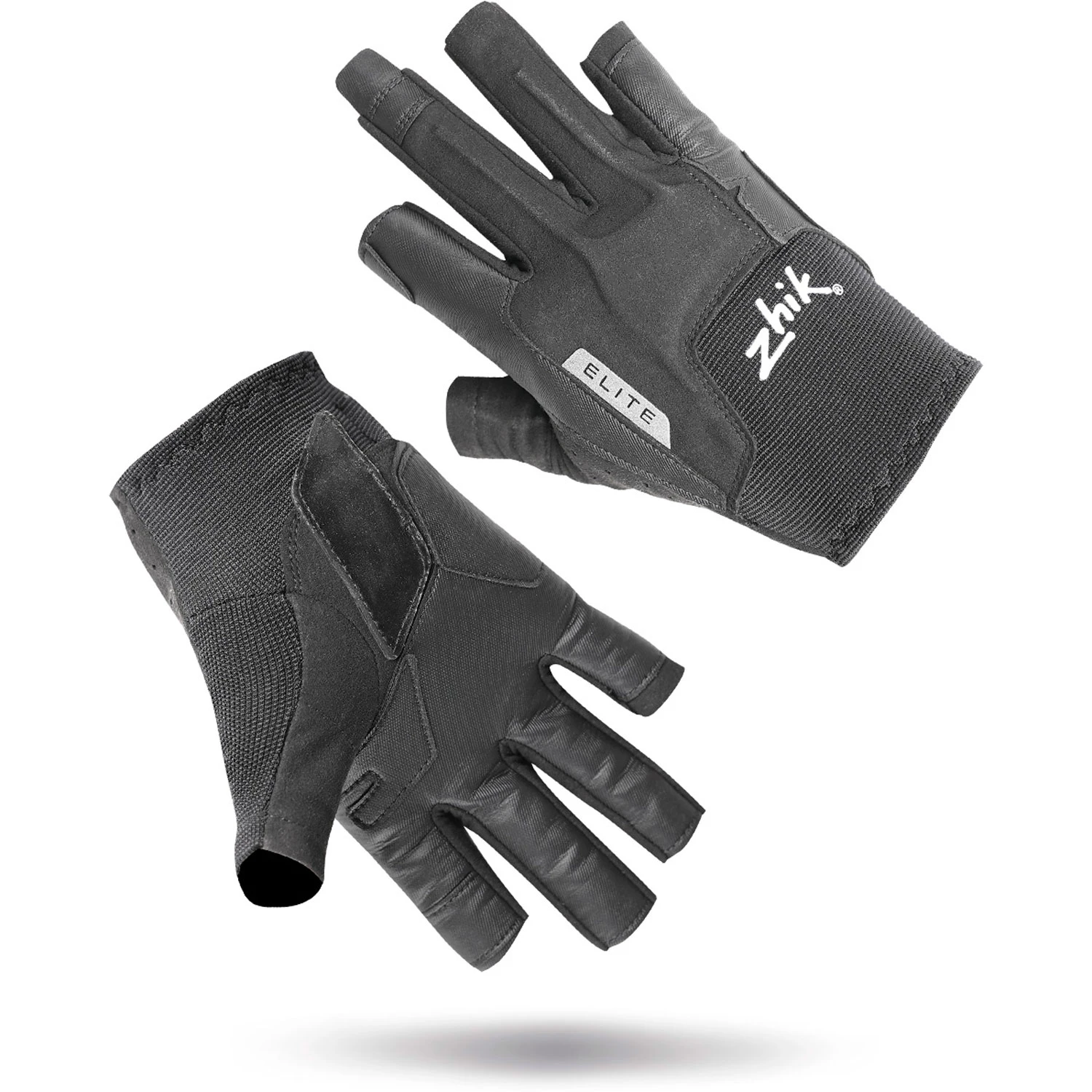 Zhik ELITE Short Finger Sailing Gloves - Anthracite