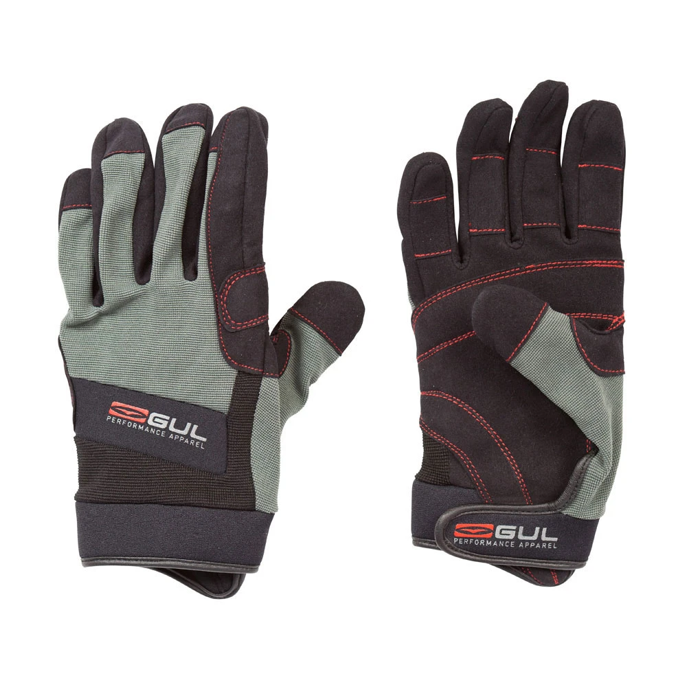 Gul Summer Full Finger Junior Sailing Glove - Black/Charcoal - Image 2