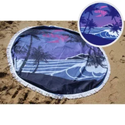 Sola Round Beach Towel - 150cm Diameter