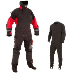 Typhoon Max B Drysuit Black/Red C/w Con Zip - Incl Undersuit