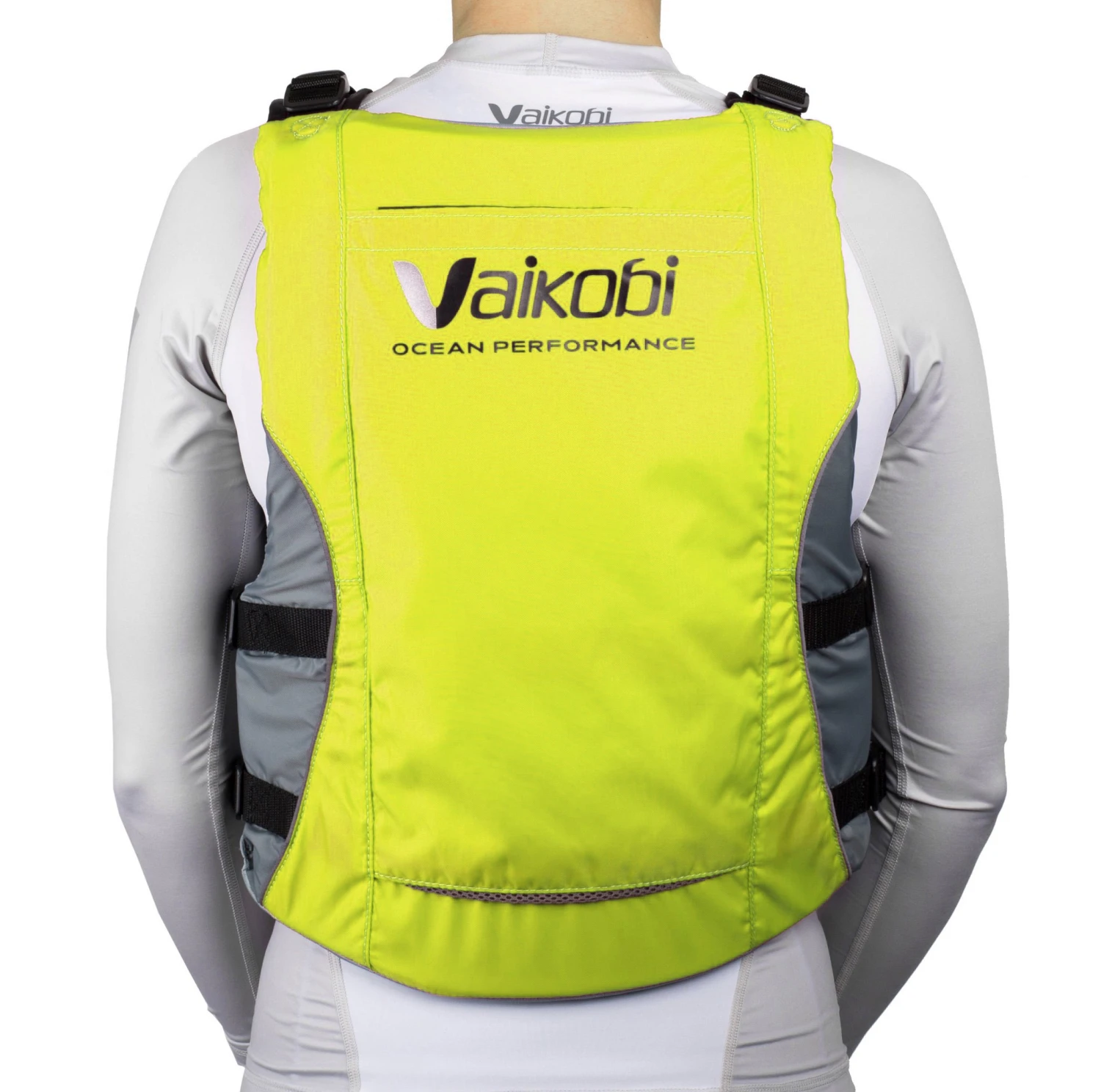 Vaikobi V3 Ocean Racing PFD - Flouro Yellow/Grey - Image 2