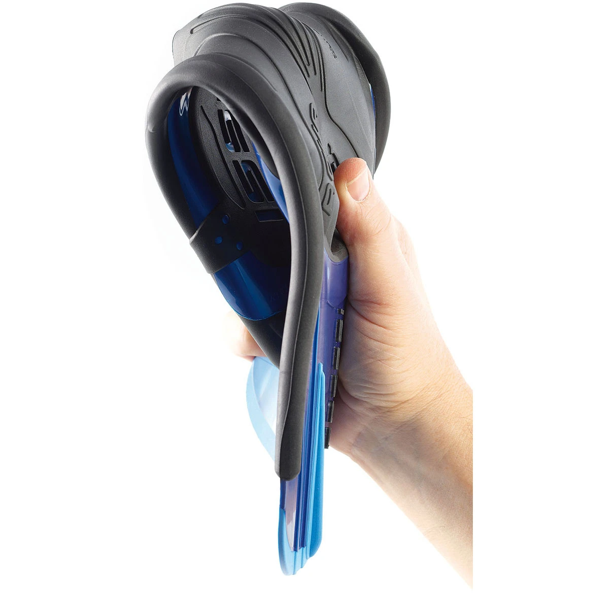 Cressi Agua Short Snorkelling Fins - Black/Silver - Image 3