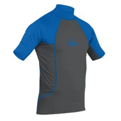 Palm Shortsleeve Rash Guard - Jet Grey/Blue