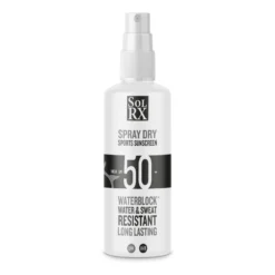 SolRX Spray Dry SPF50+ Waterblock Water Resistant Sunscreen - 100ml
